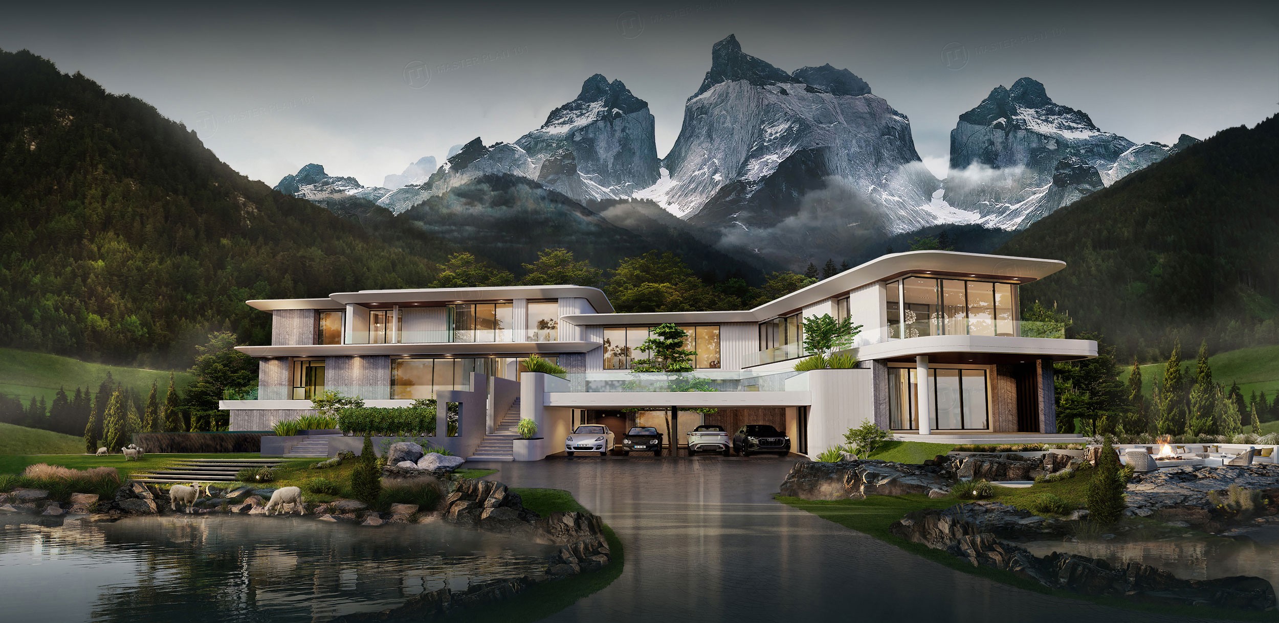 Solid black Model S accelerating on an elevated highway	