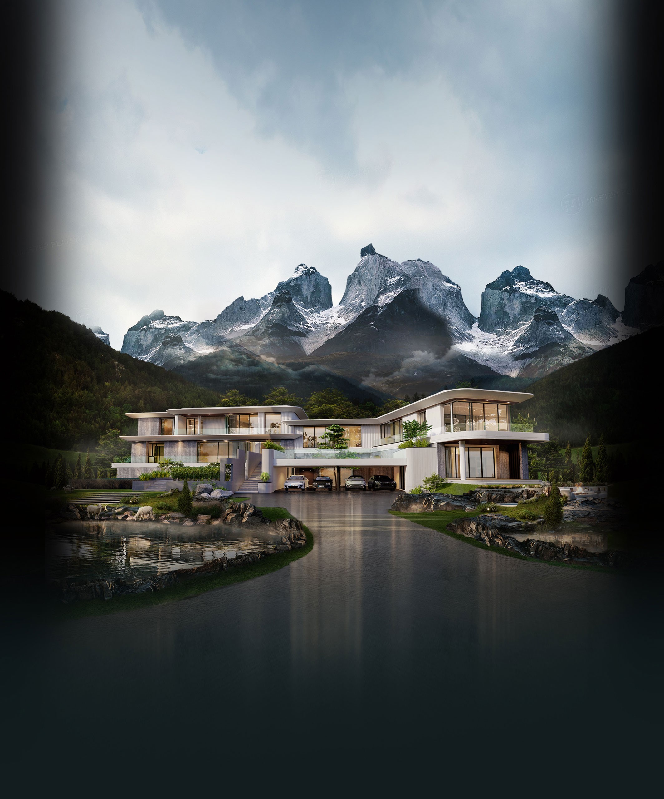 Solid black Model S accelerating on an elevated highway	